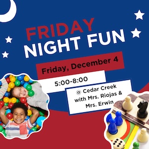 Friday Fun Night  **HOLIDAY EDITION** Graphic